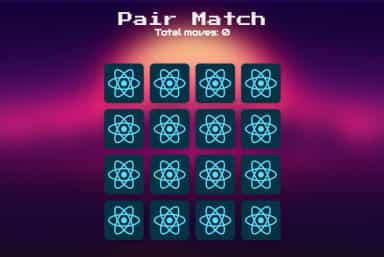 Screenshot of Pair Match game