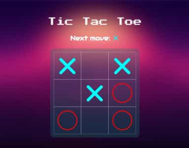 Screenshot of Tic-Tac-Toe game