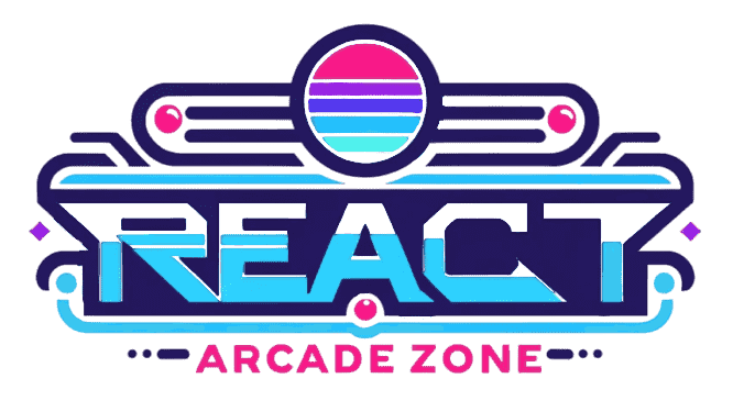 Hero section react arcade illustration